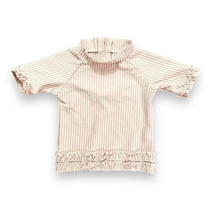 Ruffle Butts | Short Sleeve Seersucker Rash Guard (18-24 mos) 💞